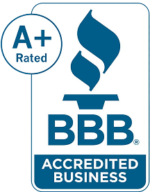 A+ BBB Accredited Business logo.