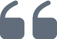 Opening quotation marks on black background.