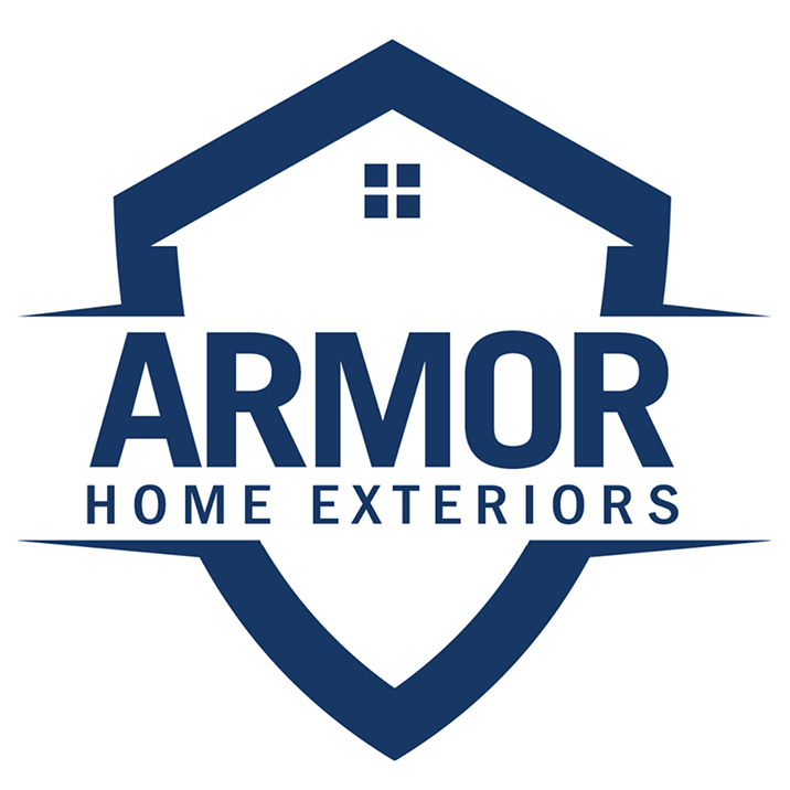 Armor Home Exteriors logo with house design.